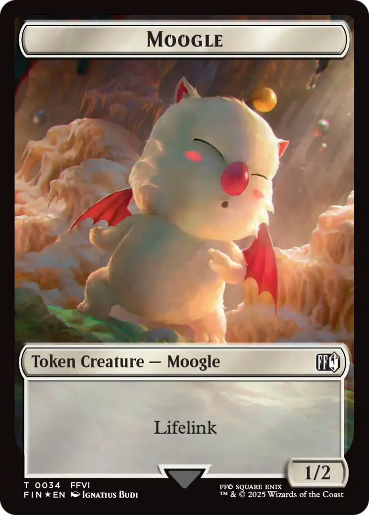 Copy (0025) // Moogle (0034) Double-Sided Token (Surge Foil) [FINAL FANTASY Tokens]