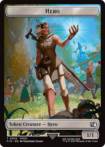 Hero (0002) // Hero (0007) Double-Sided Token [FINAL FANTASY Tokens]