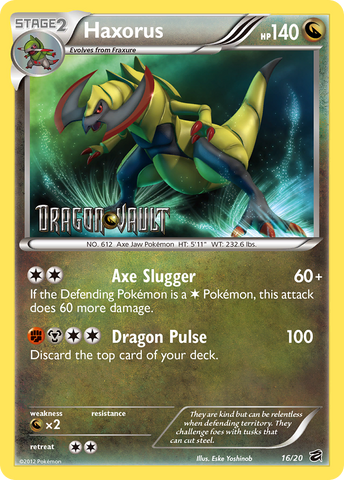 Haxorus (16/20) (Blister Exclusive) [Black & White: Dragon Vault]