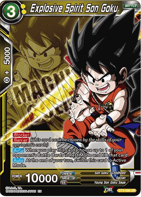 Explosive Spirt Son Goku (Magnificent Collection) [BT3-088]