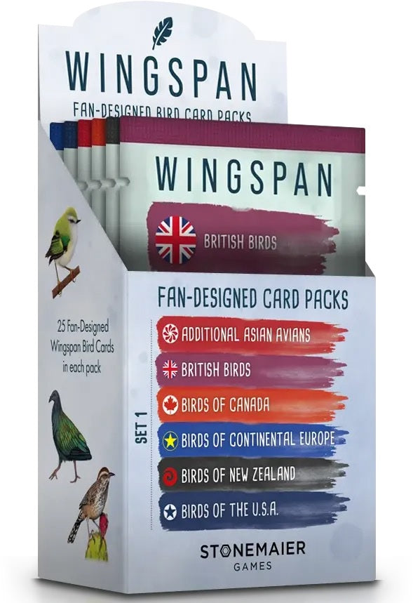 Wingspan Fan-Designed Card Packs (6 Pack Display)
