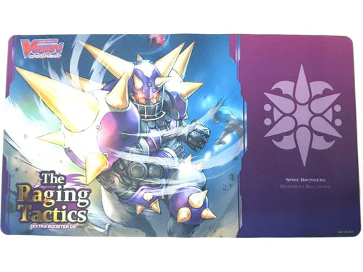 Cardfight Vanguard Playmat - The Raging Tactics- Spike Brothers Deadheat Bullspike