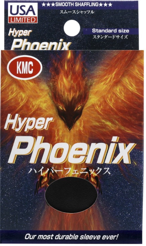 KMC Hyper Phoenix Standard Size Sleeves (100 pc) - Black