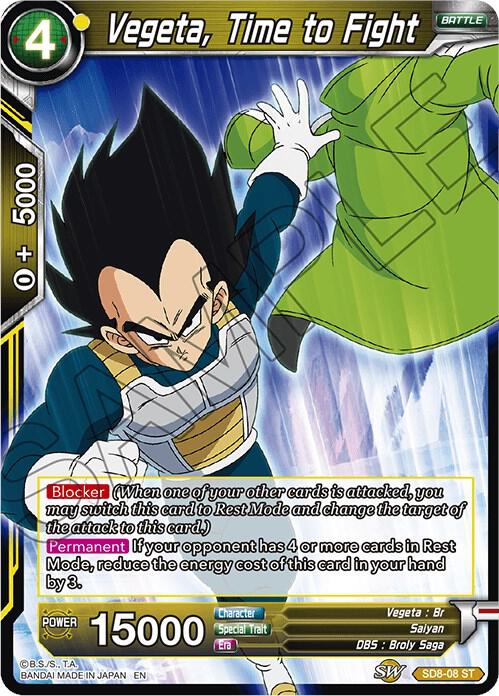 Vegeta, TIme to Fight [SD8-08]