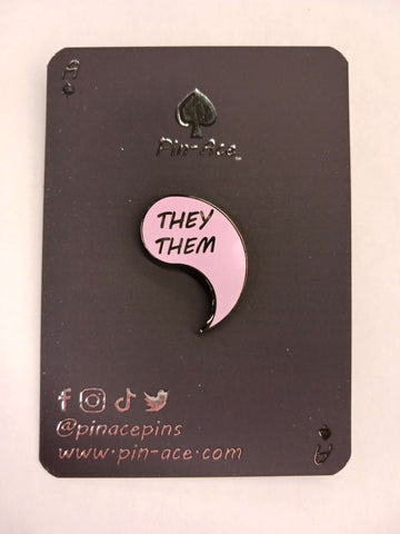 Customizable Pride Pin: They/Them Right