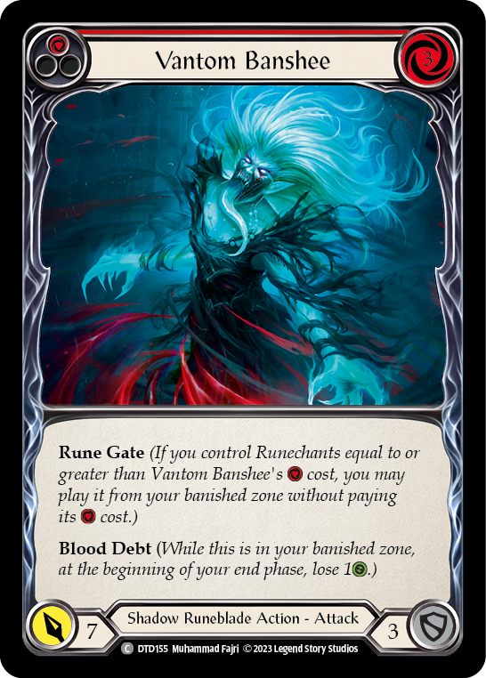 Vantom Banshee (Red) [DTD155] (Dusk Till Dawn)  Rainbow Foil