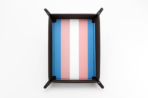 Pride Folding Dice Tray - Transgender Pride Flag