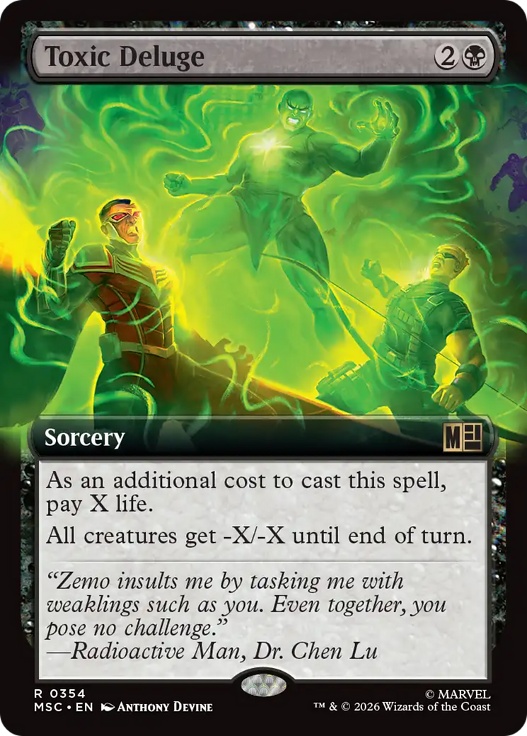 Toxic Deluge (Borderless) [Marvel Super Heroes Commander]
