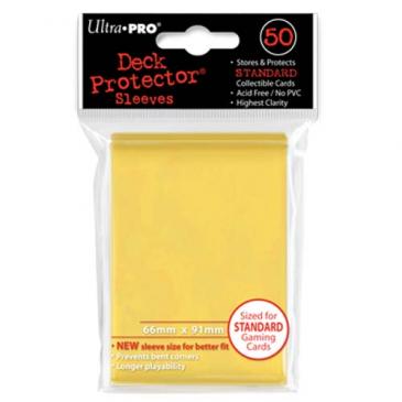 Ultra Pro - Yellow Deck Protector Sleeves - 66mmx91mm