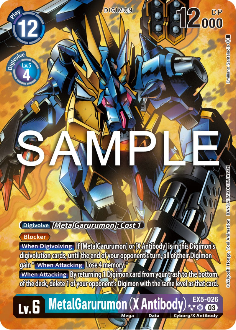 MetalGarurumon (X Antibody) [EX5-026] (English Exclusive Alternate Art