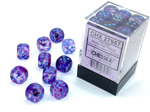 36 Nocturnal/blue Nebula 12mm D6 Dice Block - CHX27957