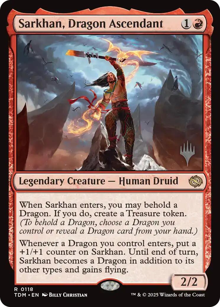Sarkhan, Dragon Ascendant (Promo Pack) [Tarkir: Dragonstorm Promos]