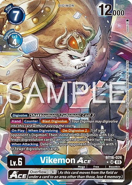 Vikemon ACE [BT16-026] (Cyber Eden Release Event Winner) [Cyber Eden]