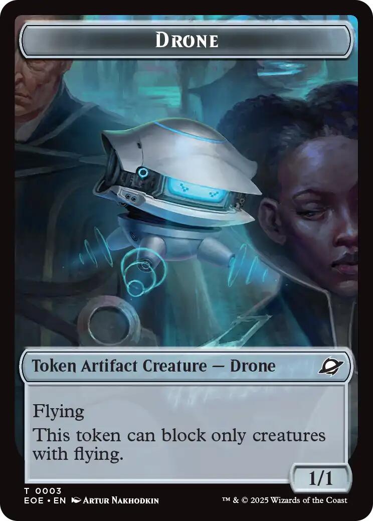 Drone // Lander (0006) Doubled-Sided Token [Edge of Eternities Tokens]