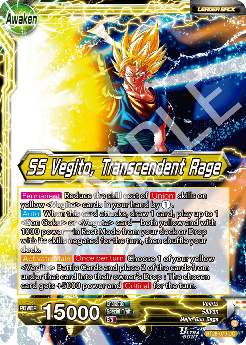 Vegito // SS Vegito, Transcendent Rage (BT28-079) [Prismatic Clash]