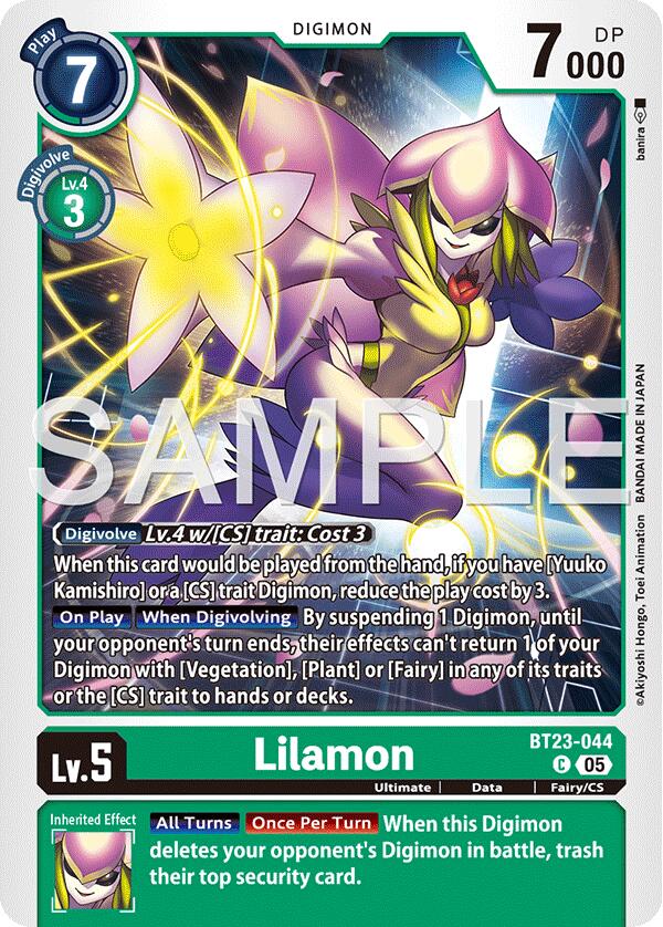 Lilamon [BT23-044] [Hackers' Slumber]