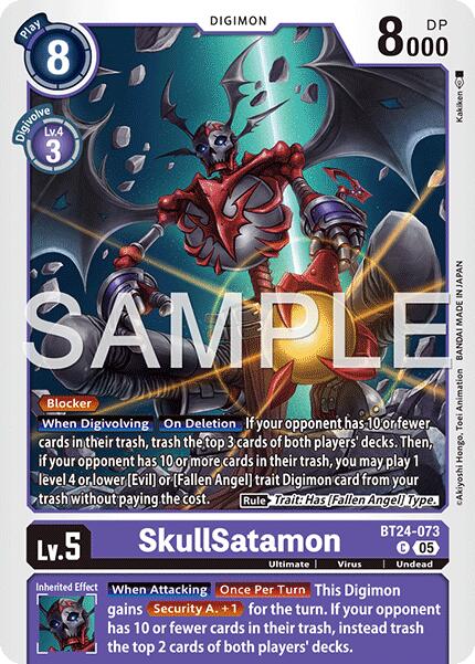 SkullSatamon [BT24-073] [Time Stranger]