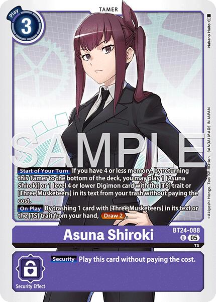 Asuna Shiroki [BT24-088] [Time Stranger]