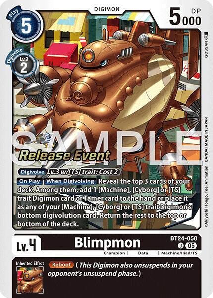 Blimpmon [BT24-058] [Time Stranger Release Events Cards]
