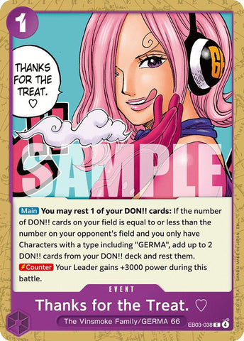 Thanks for the Treat. [Extra Booster: One Piece Heroines Edition]