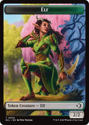 Elf // Kithkin (0007) Double-Sided Token [Lorwyn Eclipsed Tokens]