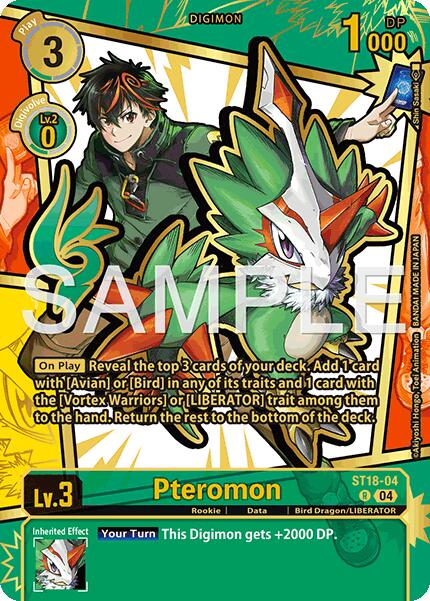 Pteromon [ST18-04] (Rare Pull) [Dawn of Liberator]