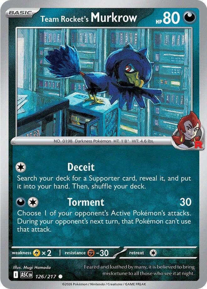 Team Rocket's Murkrow (126/217) [Mega Evolution: Ascended Heroes]