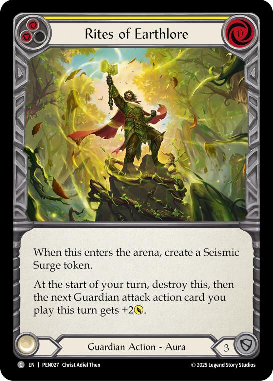 Rites Of Earthlore (Yellow) (Regular) [PEN027] (Compendium of Rathe)