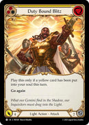 Duty Bound Blitz (Yellow) (Rainbow Foil) [PEN184] (Compendium of Rathe)  Rainbow Foil