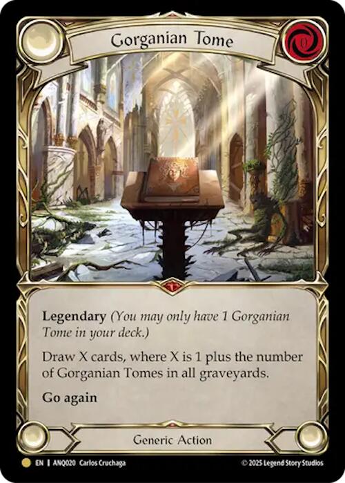 Gorganian Tome (Gold) [ANQ020] (Compendium of Rathe - Antiquity Pack)