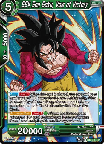 SS4 Son Goku, Vow of Victory (BT31-044) [Impact Beyond Dimensions]
