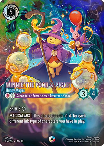 Winnie the Pooh & Piglet - Hunny Mages (Enchanted) (234/207) [Attack of the Vine!]