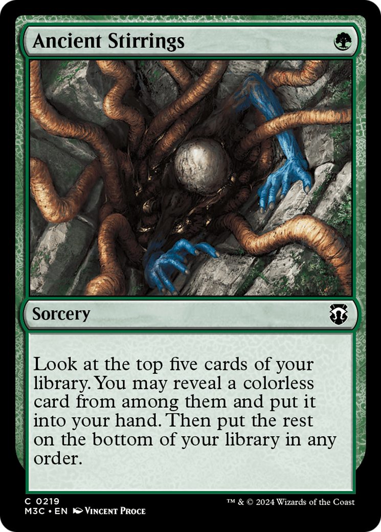 Ancient Stirrings (Ripple Foil) [Modern Horizons 3 Commander]