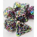 Mythic Mind Eater Hollow Metal RPG Dice Set