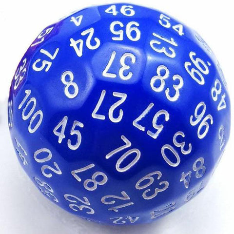 100 Sided Die - Blue