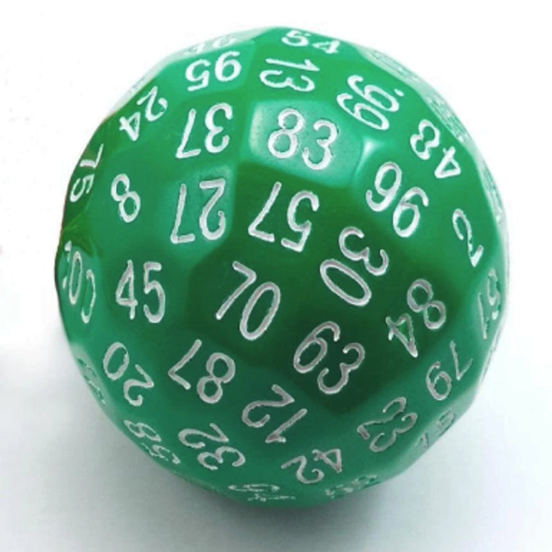 100 Sided Die - Green