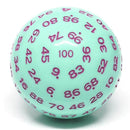 100 Sided Die - Mint Rose