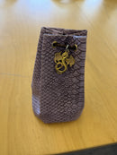 Purple Medium Dragonhide Drawstring Dice Bag