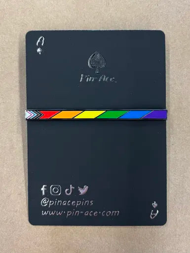 Enamel Pin: Progress Pride Bar Pin