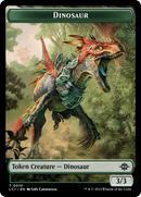 Gnome // Dinosaur (0010) Double-Sided Token [The Lost Caverns of Ixalan Tokens]