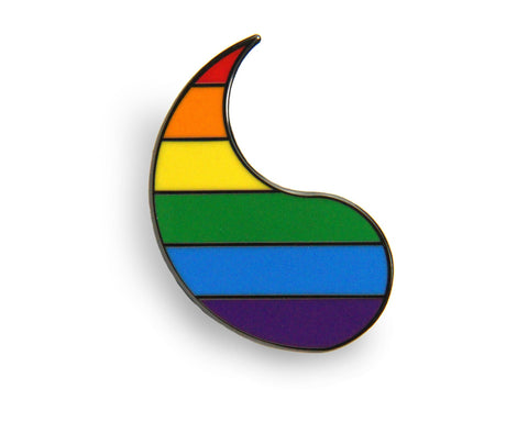 Customizable Pride Pin: Rainbow Left