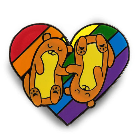 Enamel Pin: Pride Otters