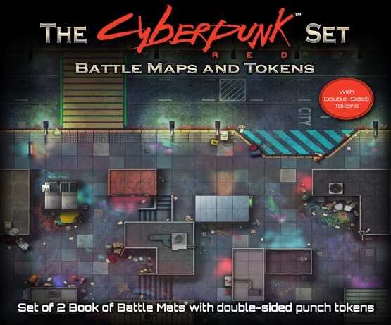 The Cyberpunk RED Set Battle Maps and Tokens