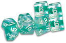 Traditional 9-Die Set Thracian Azure Swirl DCC Dice