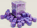 36 12mm Speckled Purple Passion/pink D6 Dice Block - CHX25967