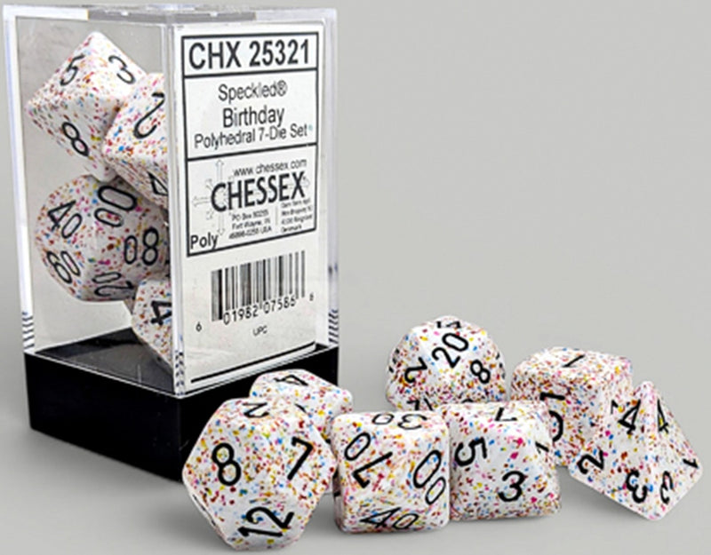 Speckled Birthday/black 7 Die Set - CHX25321