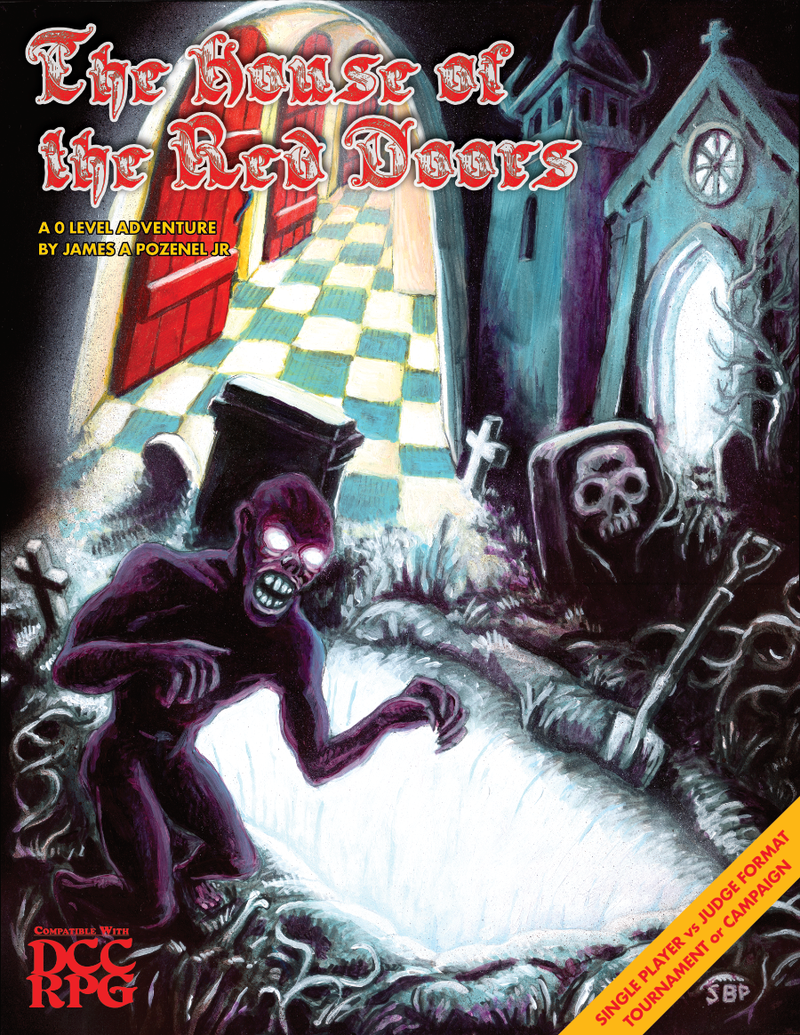 DCC RPG: The House of the Red Doors - A 0 Level Adventure