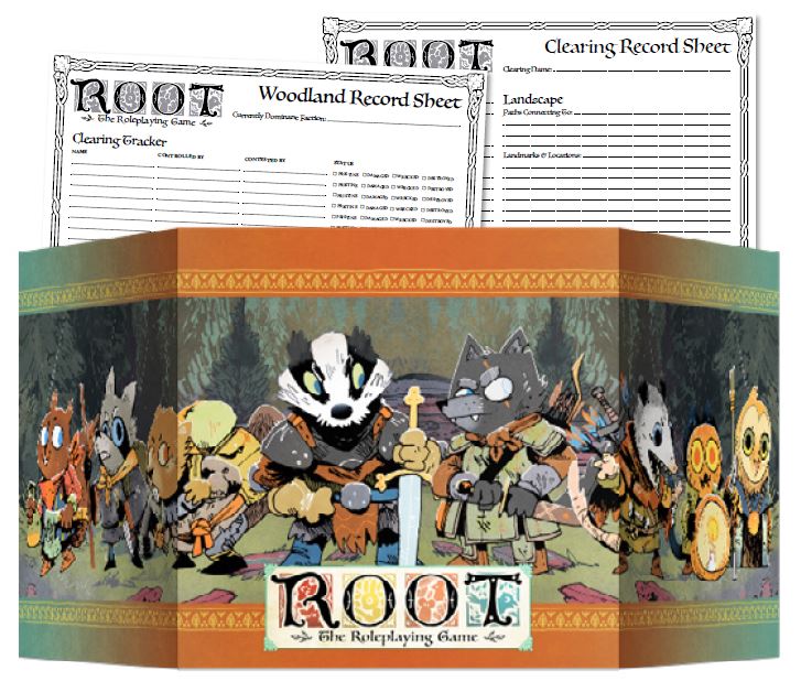 Root: The Roleplaying Game GM Screen and Campaign Notepads