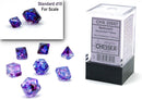 Mini-hedral 7-Die Set Nebula Nocturnal/blue - CHX 20557