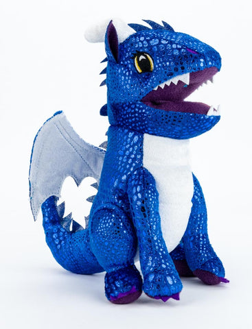 Plush Dice Bag - Blue Dragon